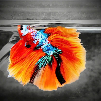 Koi Nemo Halfmoon Male Betta Fish | Buy 4 Get 1 Free | Mystery Betta